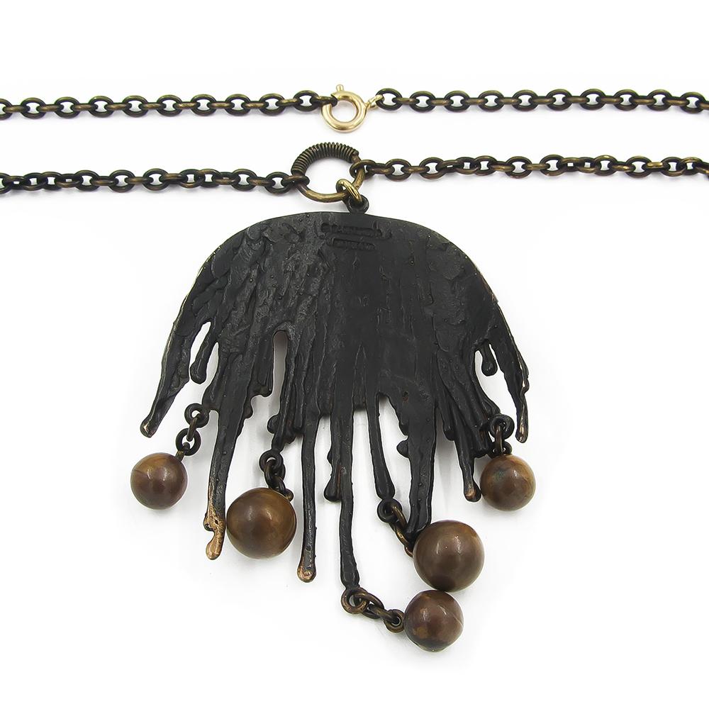 P.Sarpaneva Kaarna kaulakoru 54cm, pronssi #1