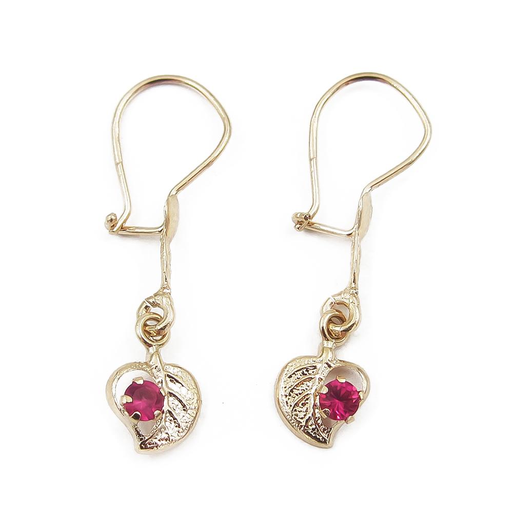 Koukkukorvakorut, sydän #0