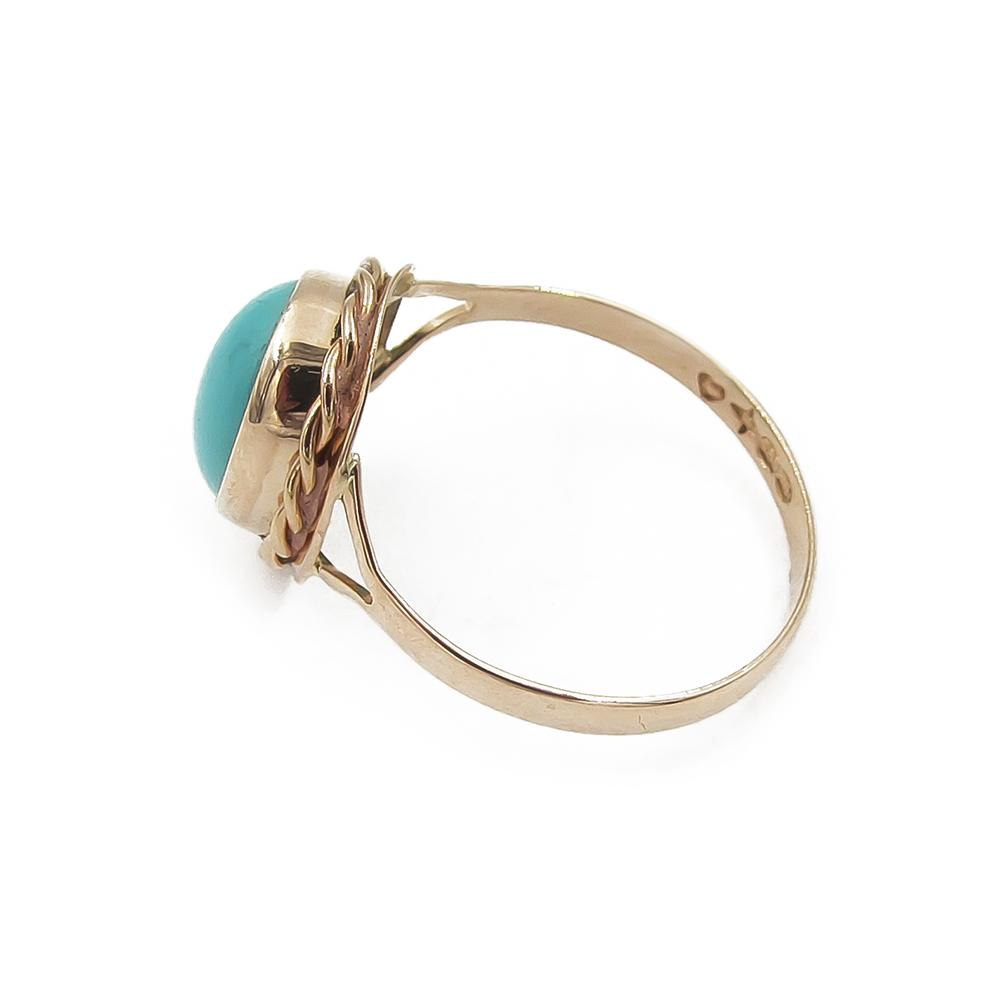 Sormus, turkoosi halk.17mm v.1986 #5