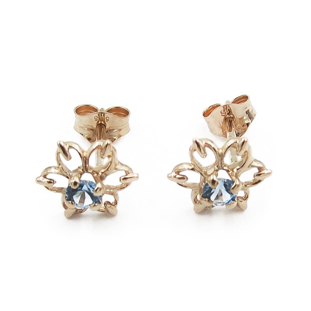 Kukka tappikorvakorut, sin. #0