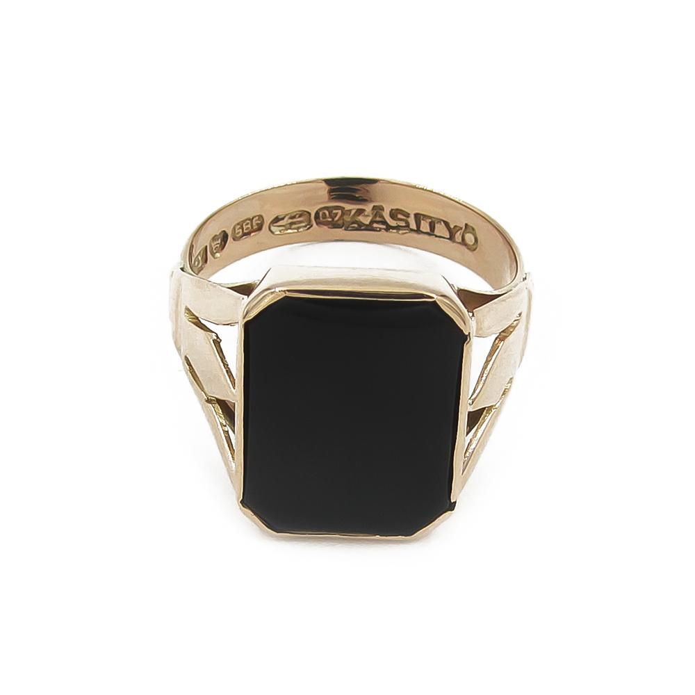 Kantasormus,onyx halk.19mm v.1969 #3