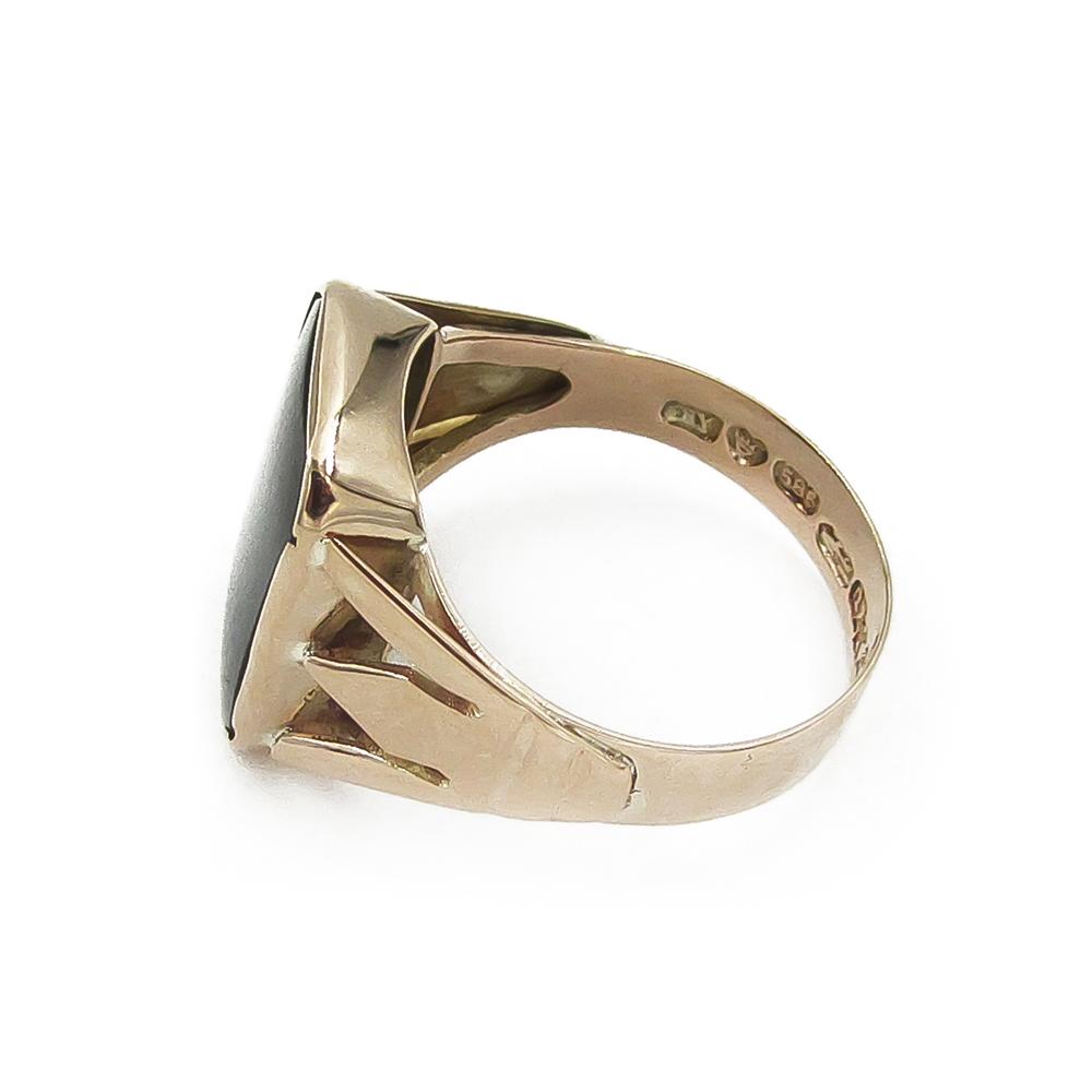 Kantasormus,onyx halk.19mm v.1969 #4