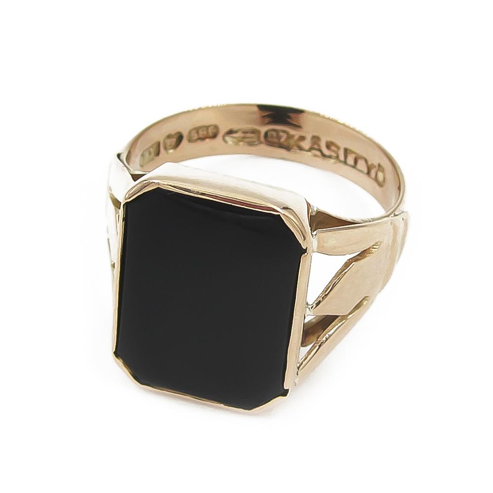 Kantasormus,onyx halk.19mm v.1969 #5