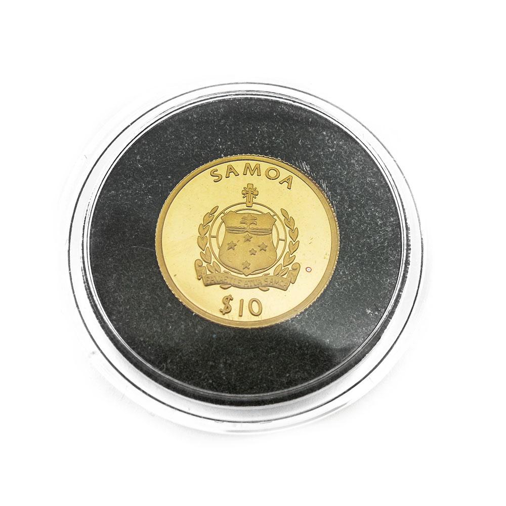 Samoa 10 Dollaria sijoituskultakolikko 1/25oz Pope Benedict XVI #1