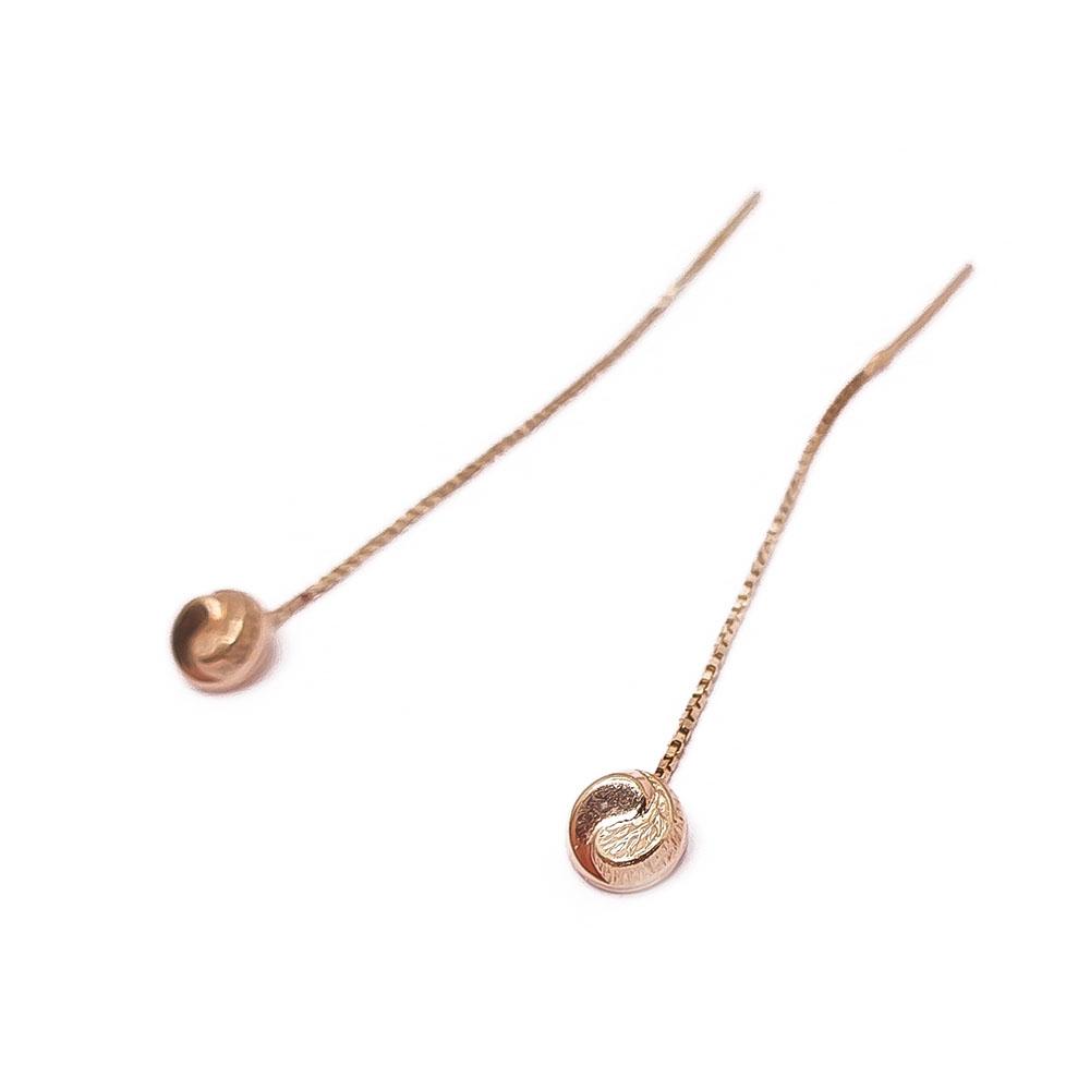 Kultaiset ketjukorvakorut #1