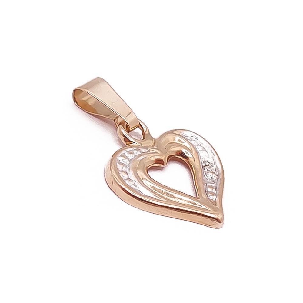 Kultainen sydänriipus tim.0,005ct #1