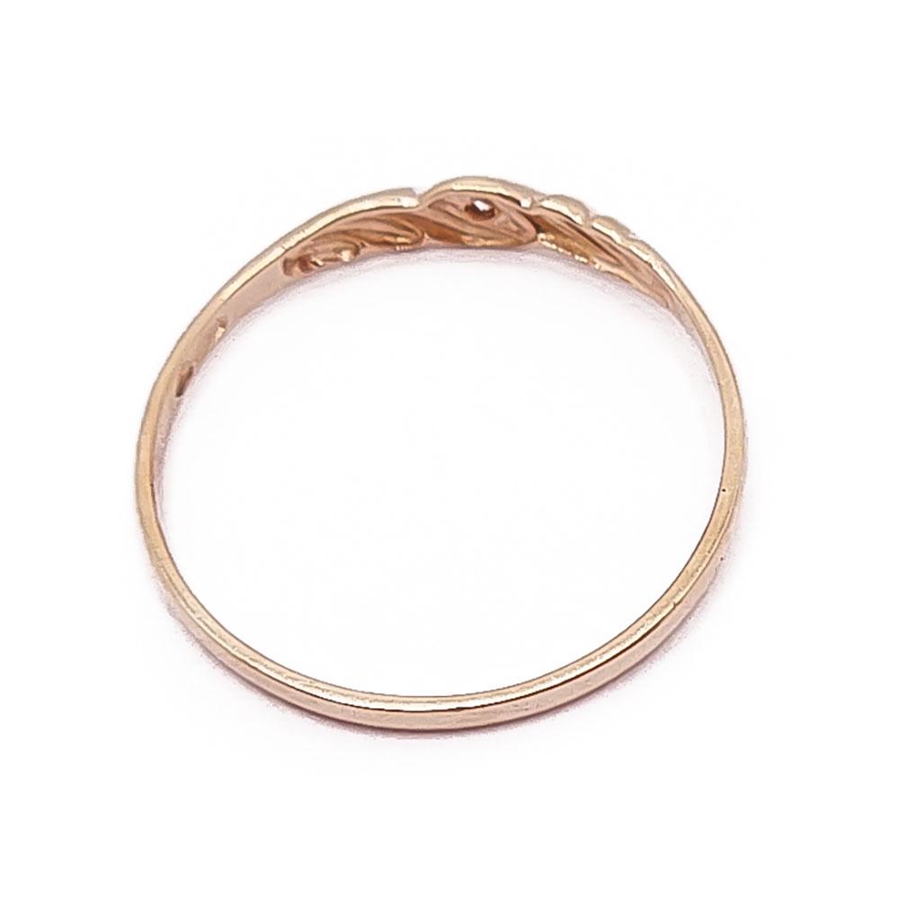 Kultainen timanttisormus 0,005ct 17+mm #2