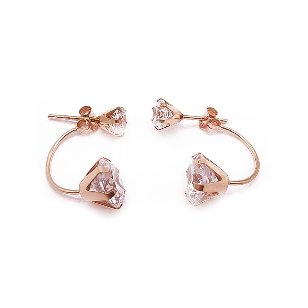 Kultaiset tuplaZirkoniakorvakorut #1