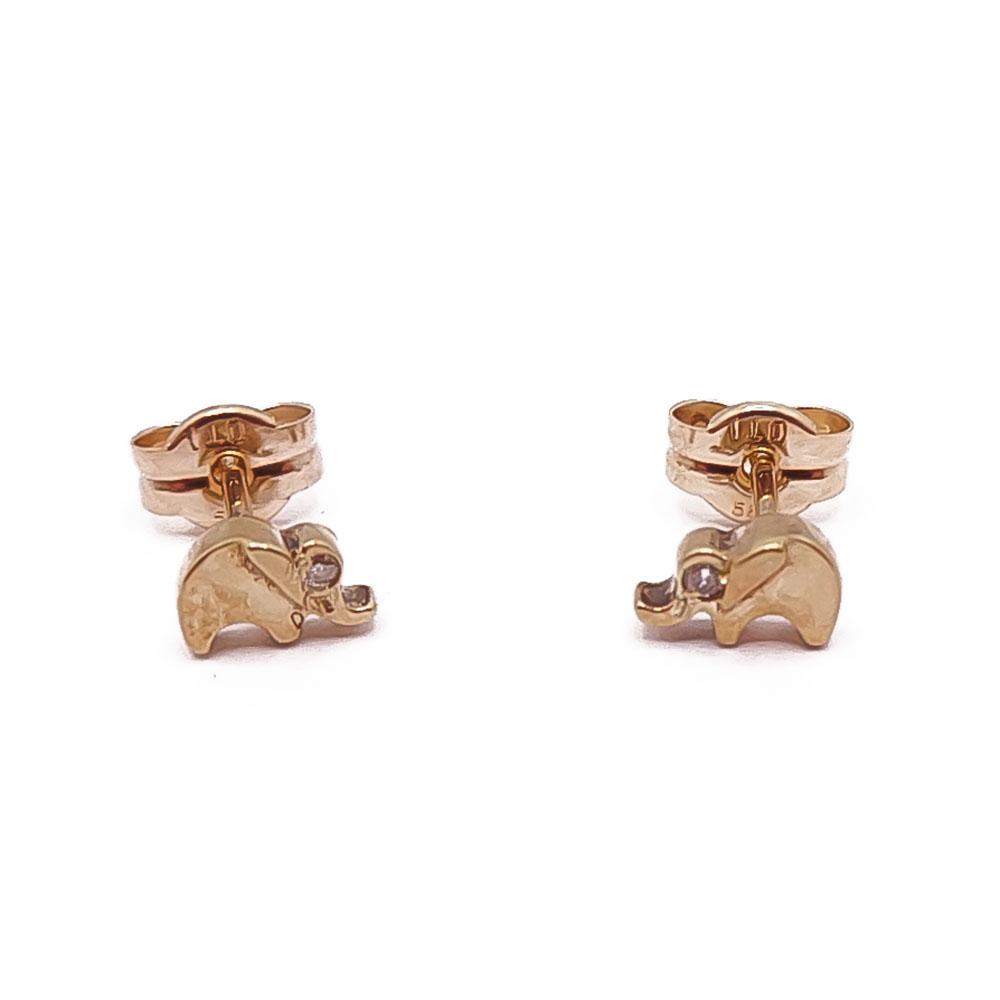 Kultaiset norsukorvakorut tim.0,01ct #0