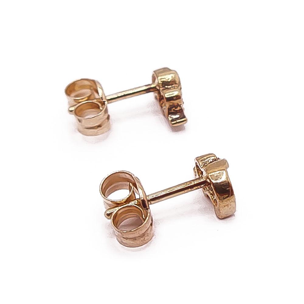 Kultaiset norsukorvakorut tim.0,01ct #1