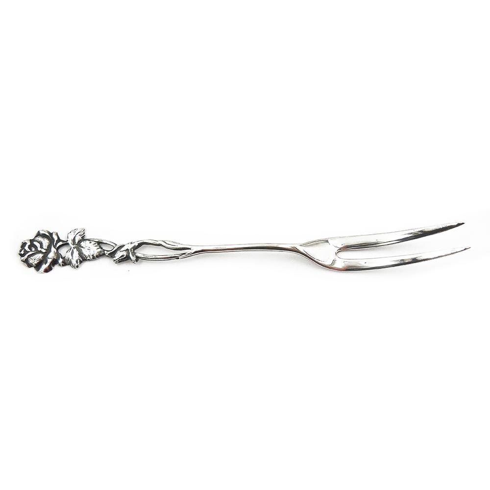 Hopeinen asettihaarukka #0