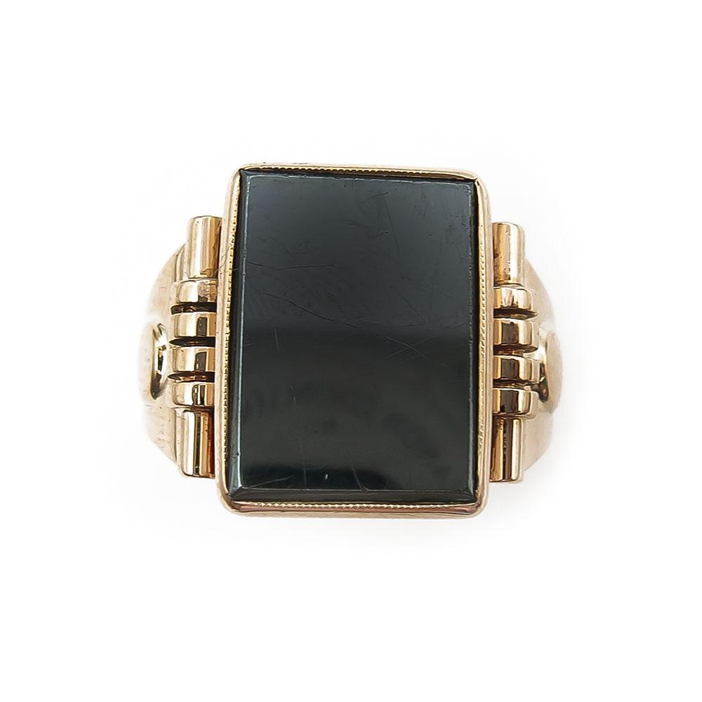 Hematiitti kantasormus 20,25mm v.-52 #1