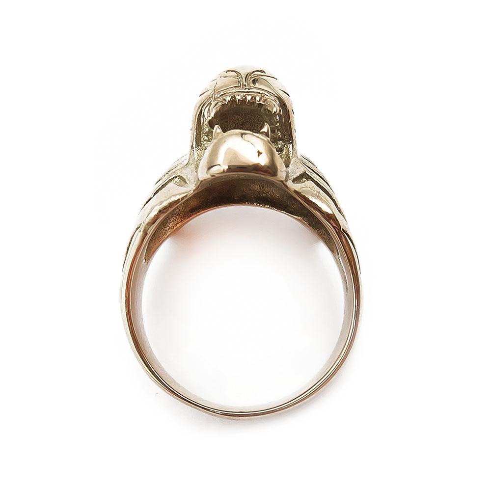 14k Kultainen Tiikeri sormus 21mm #2