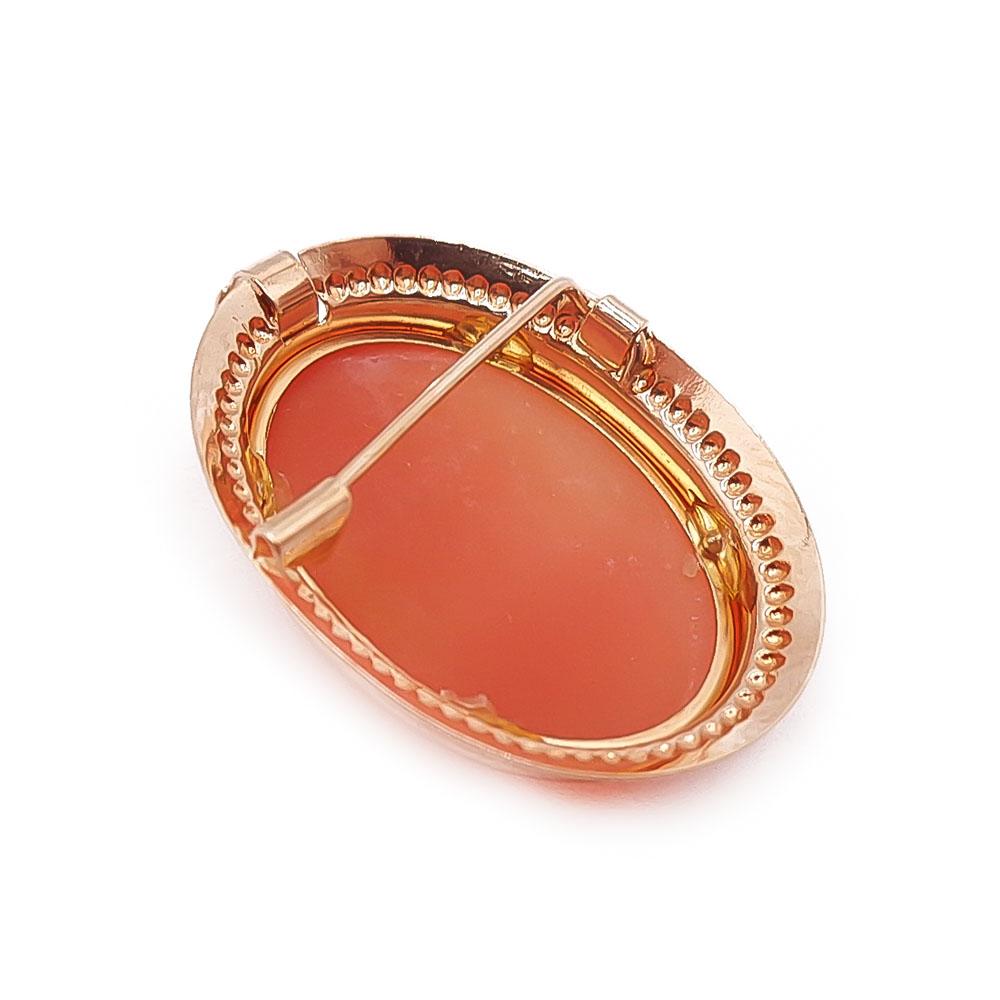 Kultainen Camee-riipus/rintaneula #2