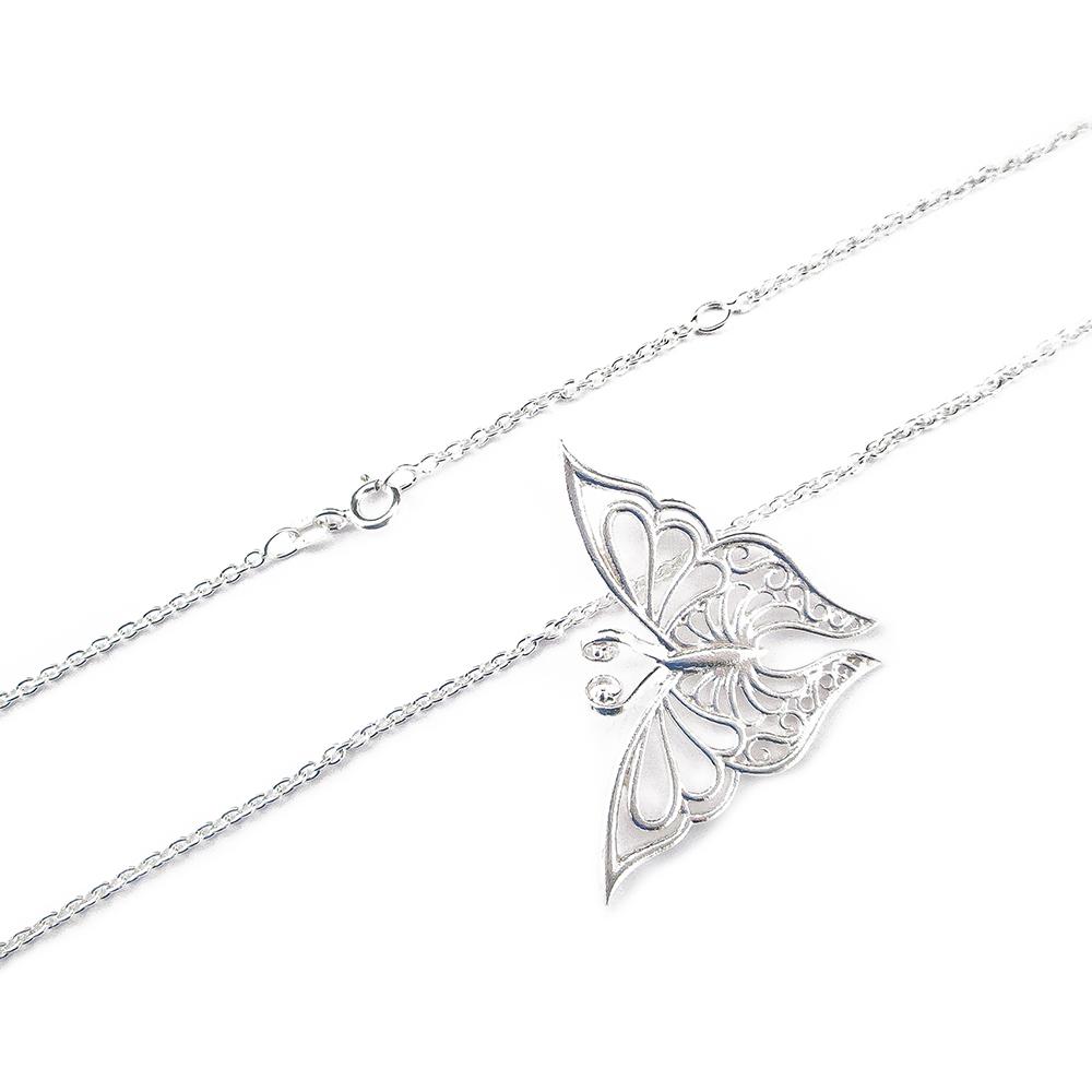 Lumoava Neitoriipus 42-45cm rodinoitu hopea #3