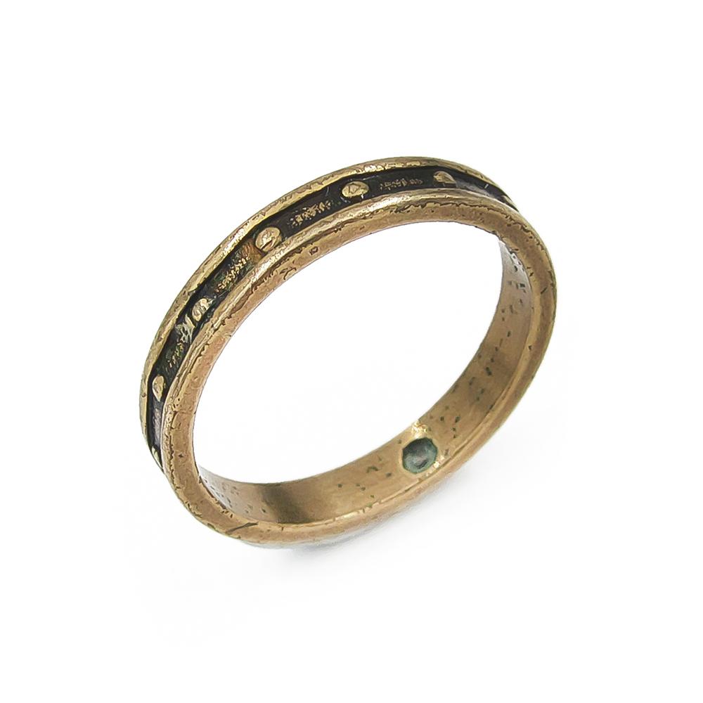 Kalevala Koru Räisälän sormus halk.15.5mm pronssia #0