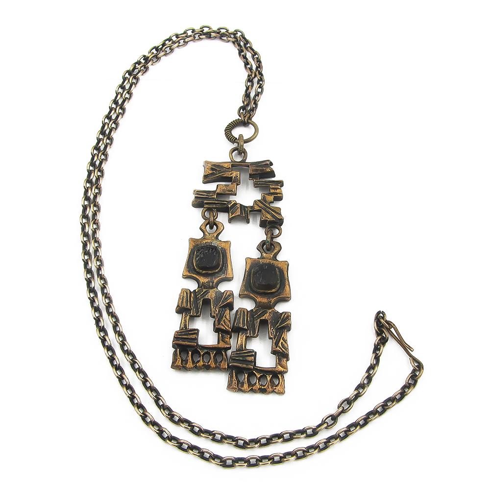 Sarpaneva Ihmis-kaulakoru 64cm, pronssi #0