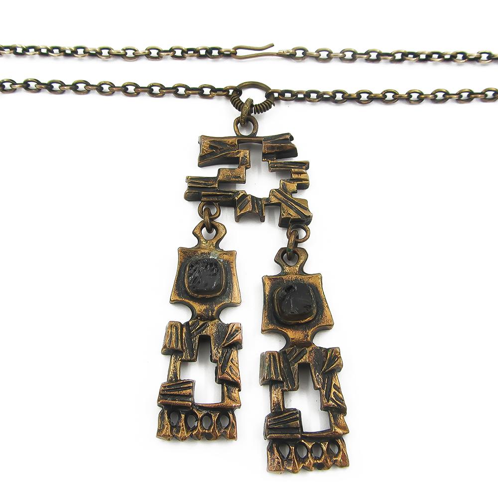 Sarpaneva Ihmis-kaulakoru 64cm, pronssi #1