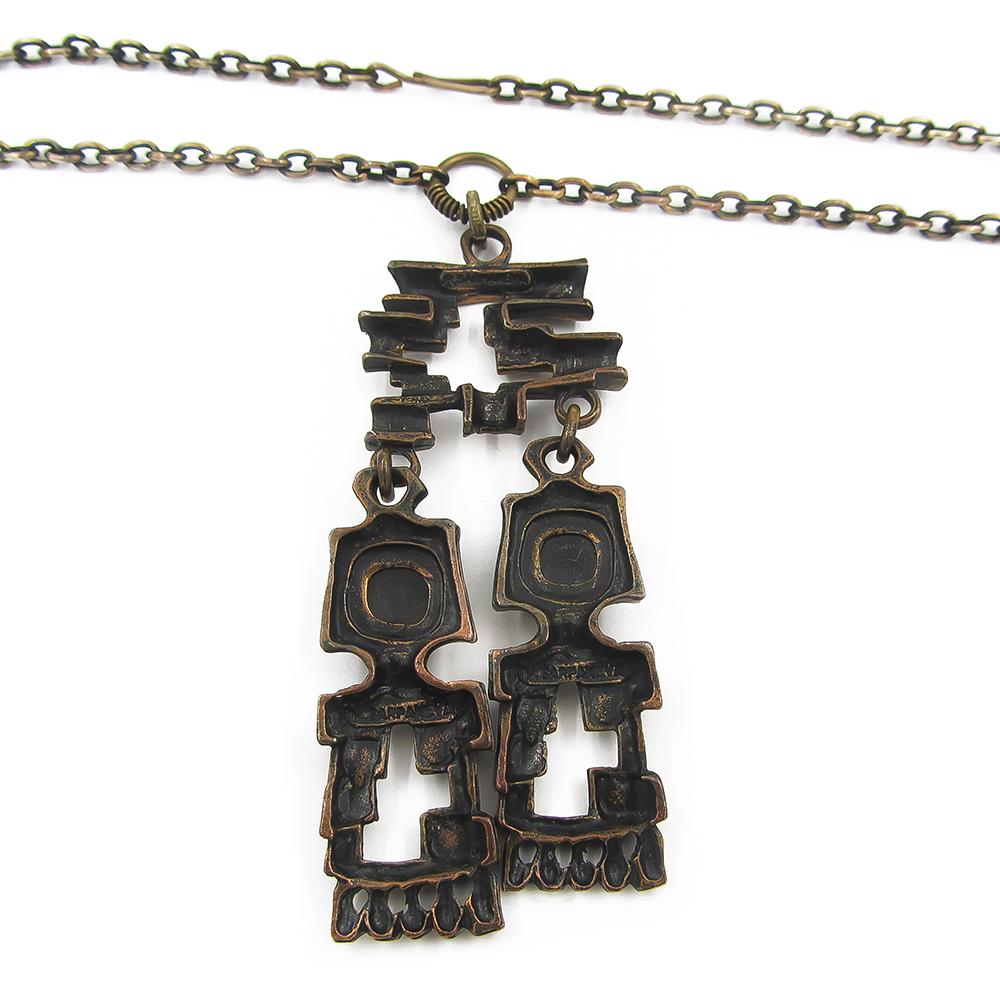 Sarpaneva Ihmis-kaulakoru 64cm, pronssi #2