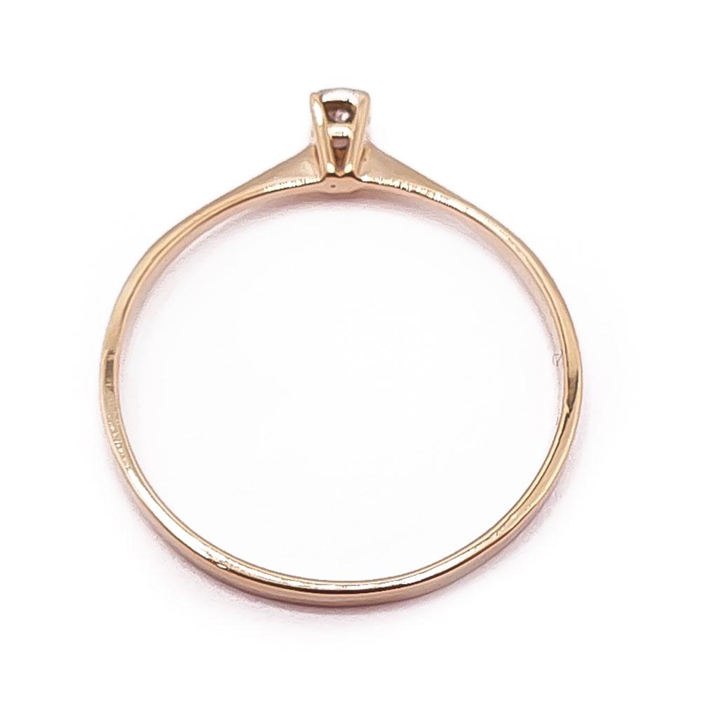 18k Timanttisormus 0,01ct 17,5mm #2