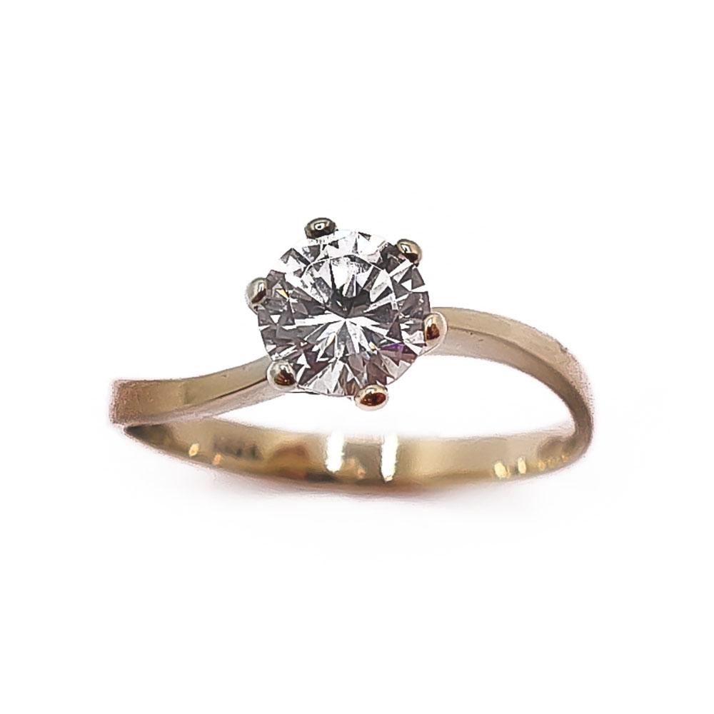 Kultainen sormus 8k 18mm #1