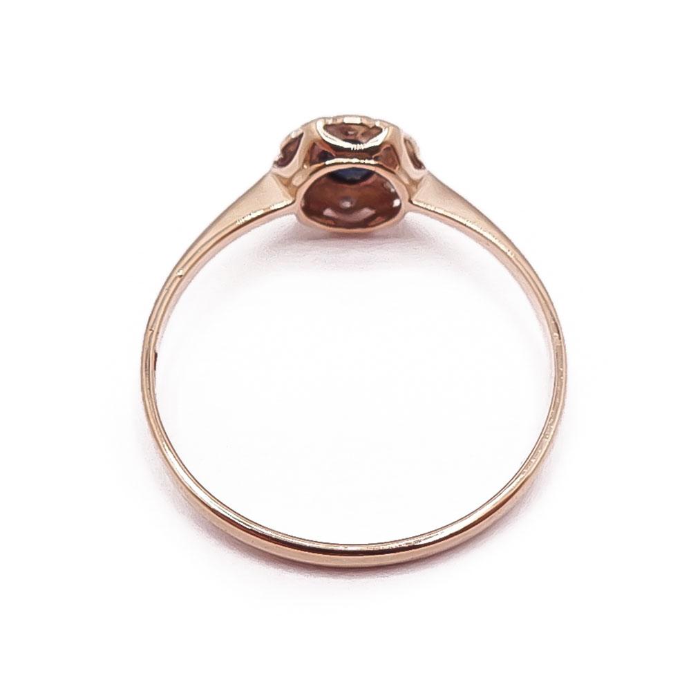 Kultainen Dianasormus tim.0,06ct 17-mm v.-90 #2