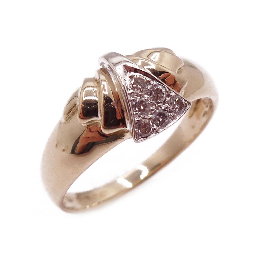 Kultainen timanttisormus 18mm v.-90 #0