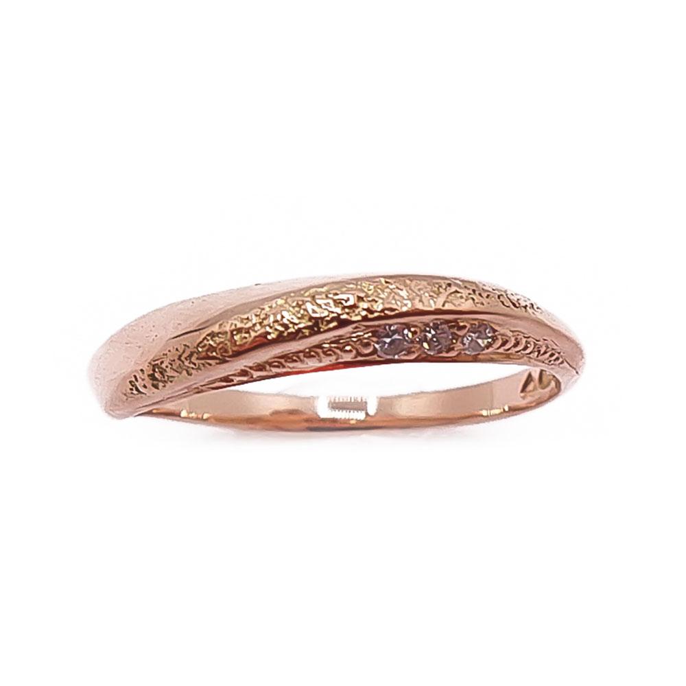 Kultainen timanttisormus 17,5mm v.-85 0,03ct #1