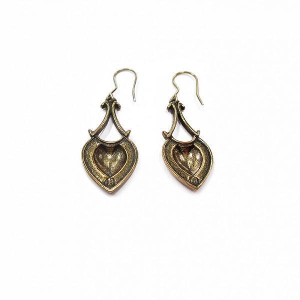 Kalevala Koru Helinä korvakorut koukulla pronssi #1