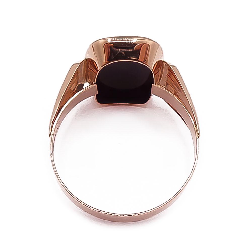 Kultainen onyx-kantasormus 21,5mm v.-85 #2