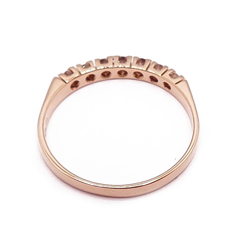 Kultainen rivitimanttisormus 0,21ct 17,5mm v.-96 #2