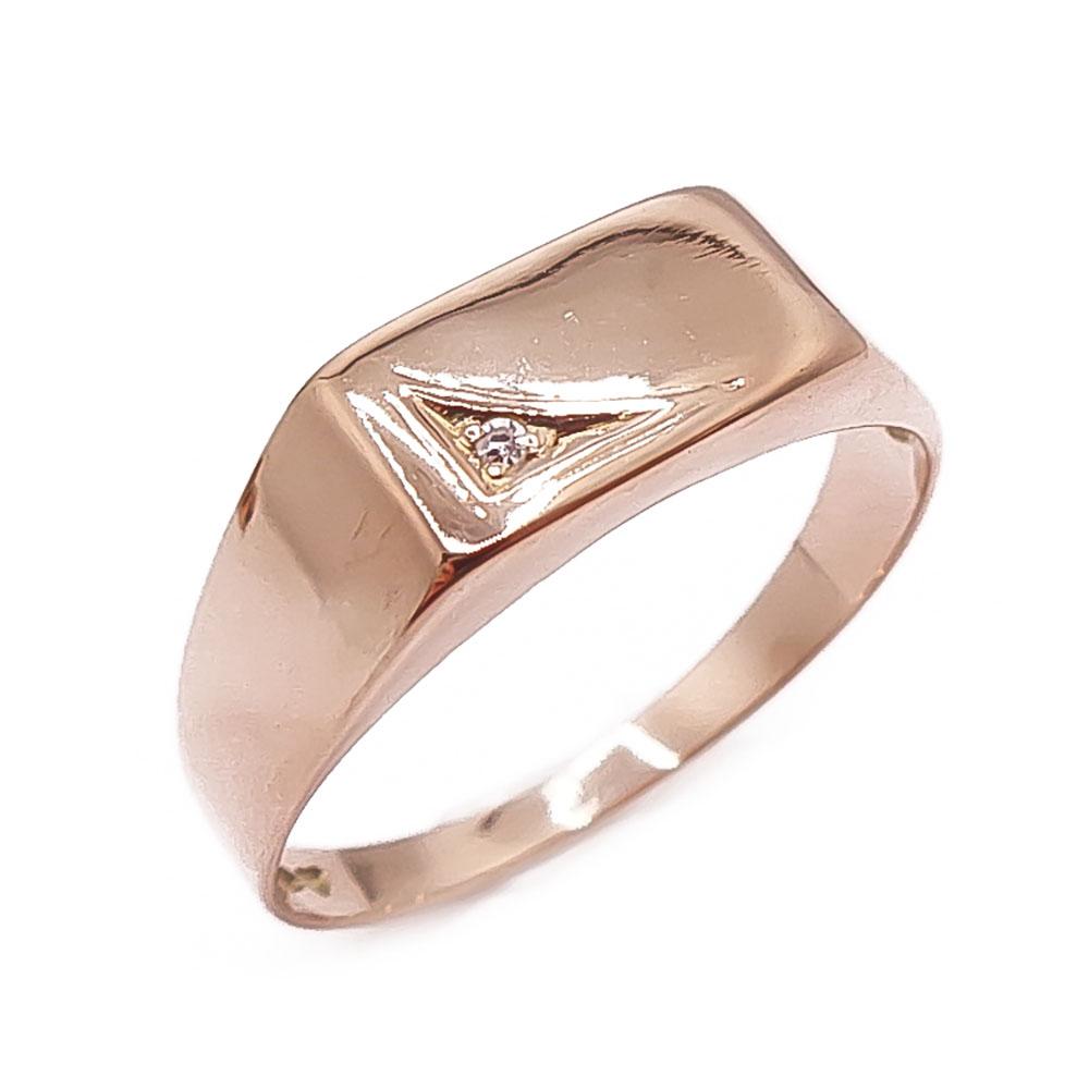 Kultainen kantasormus tim. 0,005ct 20,5mm v.-91 #0