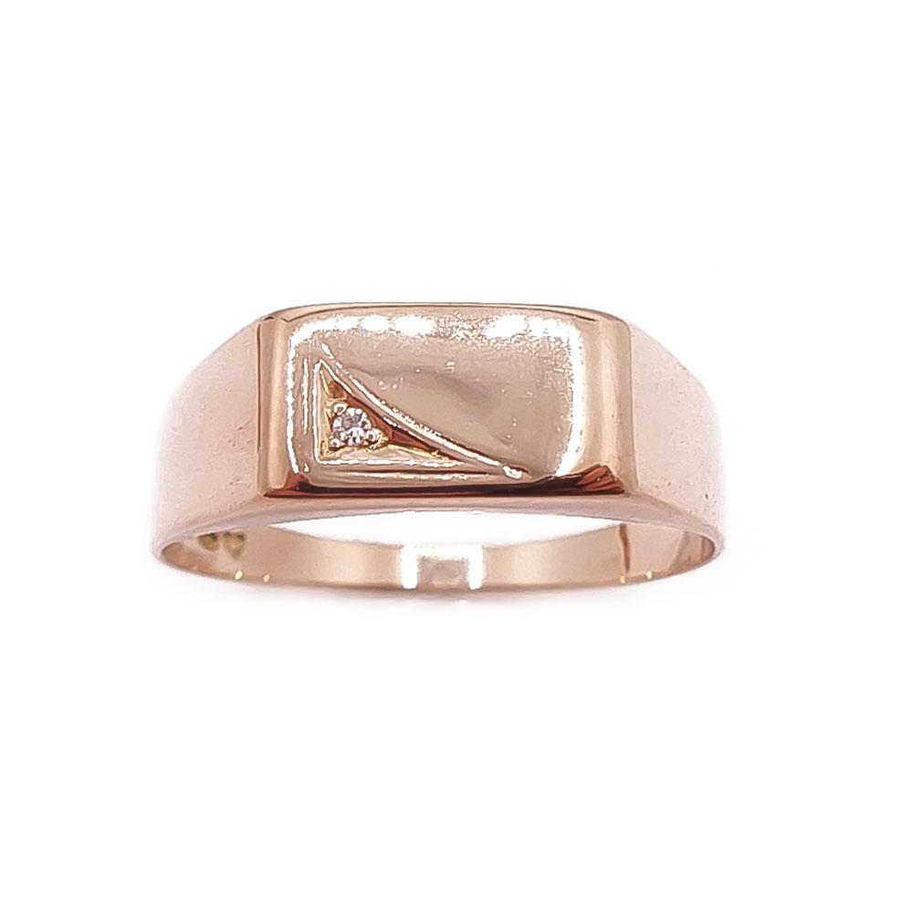 Kultainen kantasormus tim. 0,005ct 20,5mm v.-91 #1