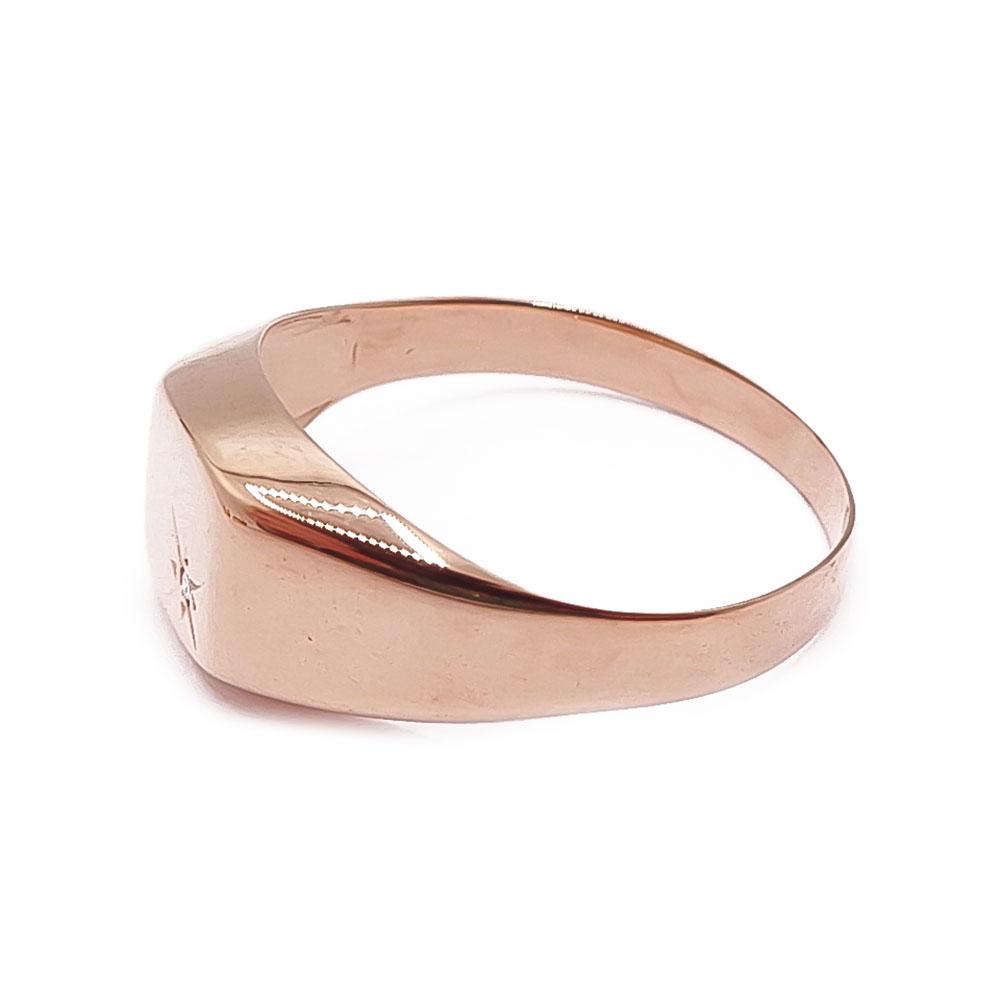 Kultainen kantasormus tim.0,005ct 21mmv.-82 #3