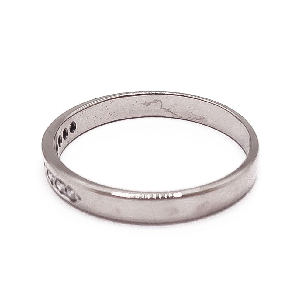 Valkokultainen timanttisormus 3mm 18,5mm 0,09ct, Kohinoor #3