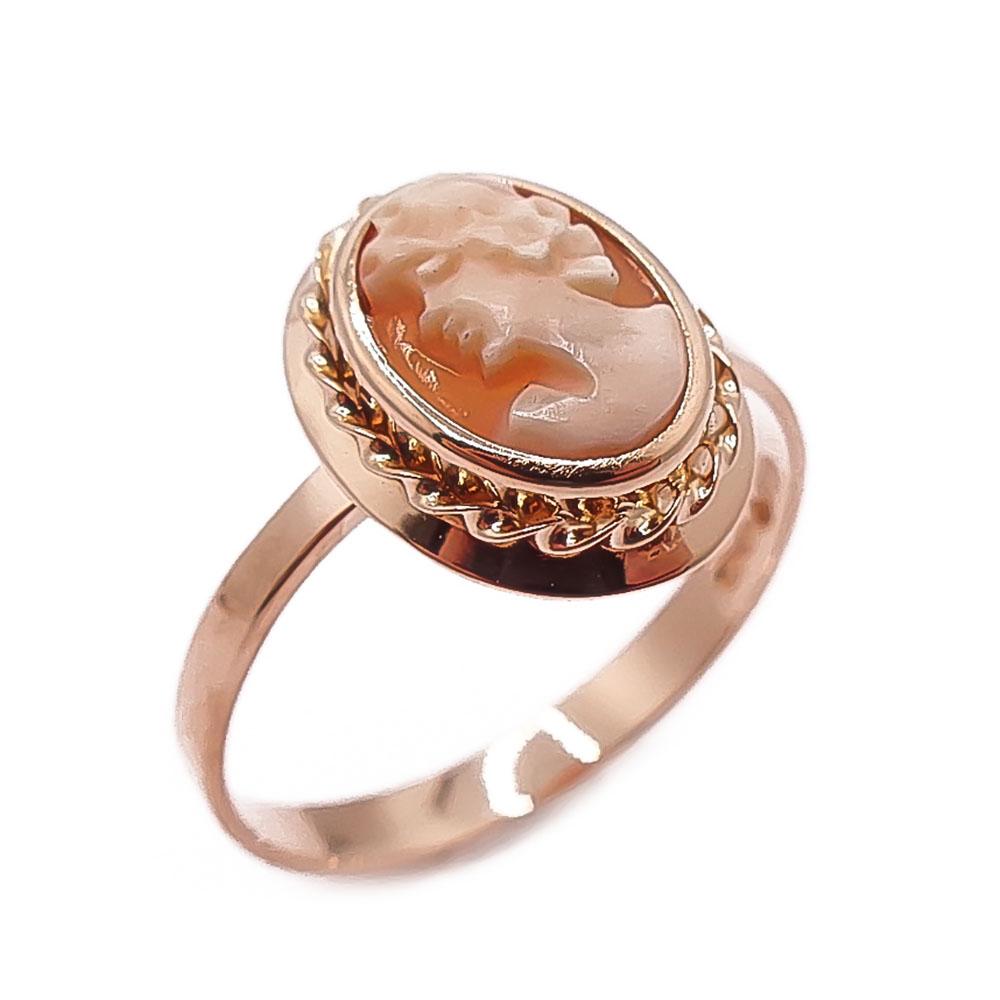 Kultainen camee-sormus 19,5mm v.-92 #0
