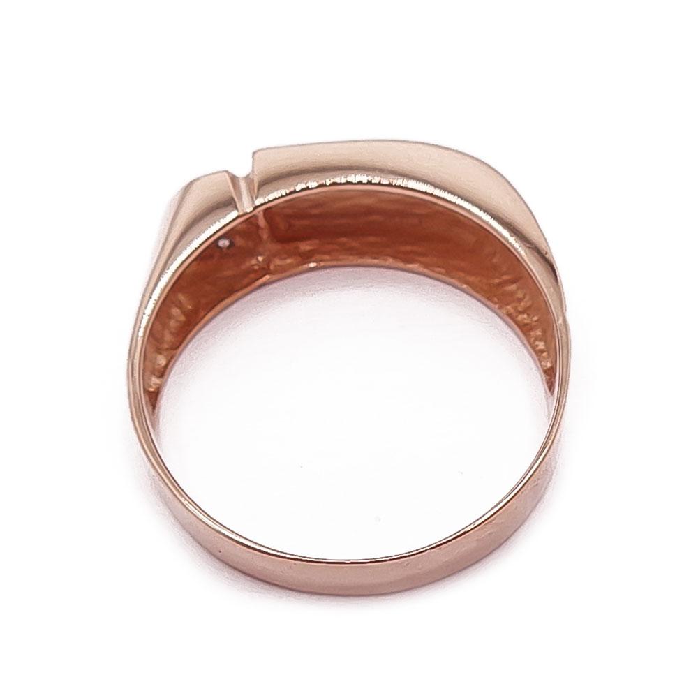 Kultainen kantasormus tim.0,05ct 20,5mm #2