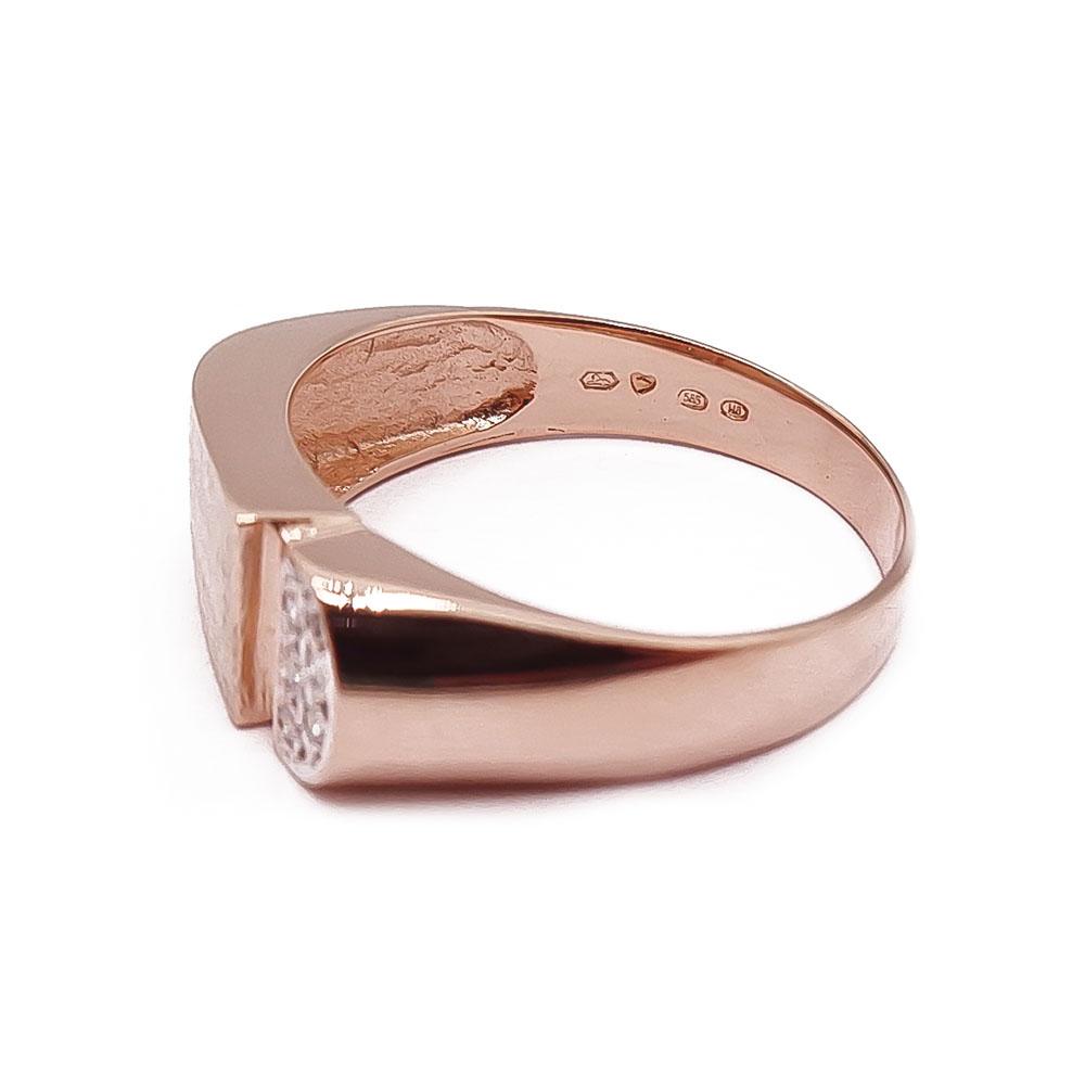 Kultainen kantasormus tim.0,05ct 20,5mm #3