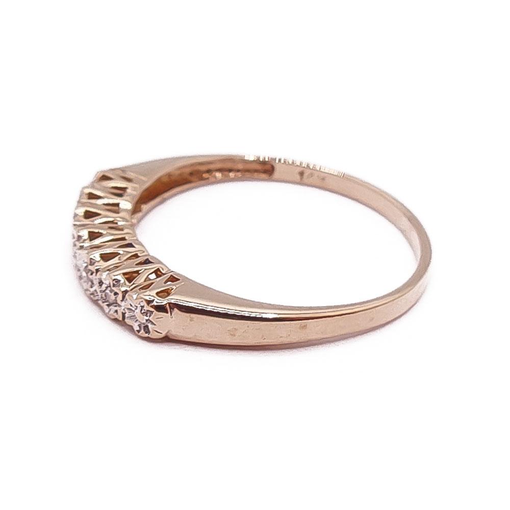 Kultainen timanttisormus 0,025ct 17-mm v.-94 #3