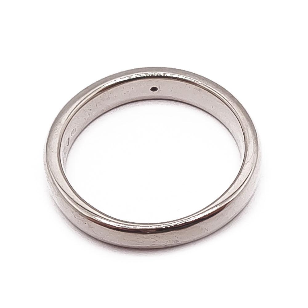 Valkokultainen timanttisormus 0,05ct 17,5mm v.2000 #2