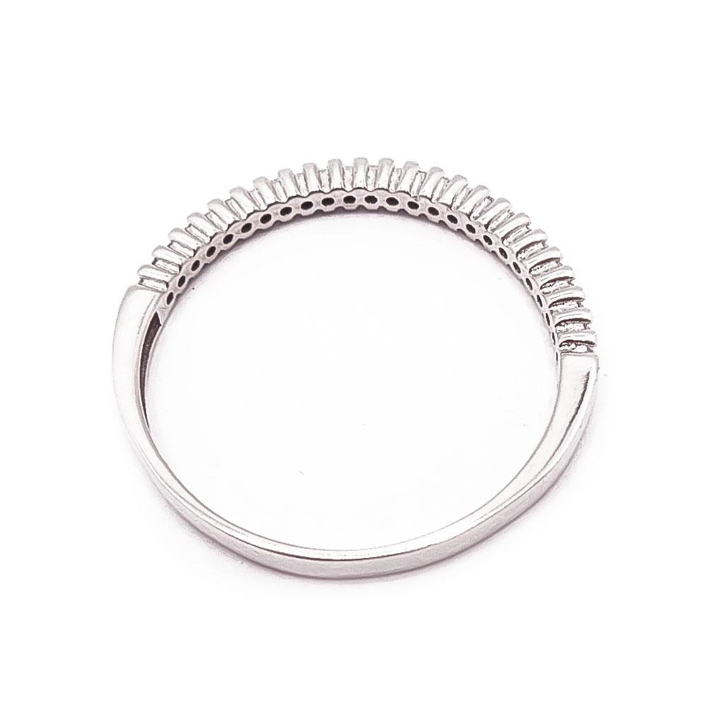 Valkokultainen sormus 18,5mm cz #2