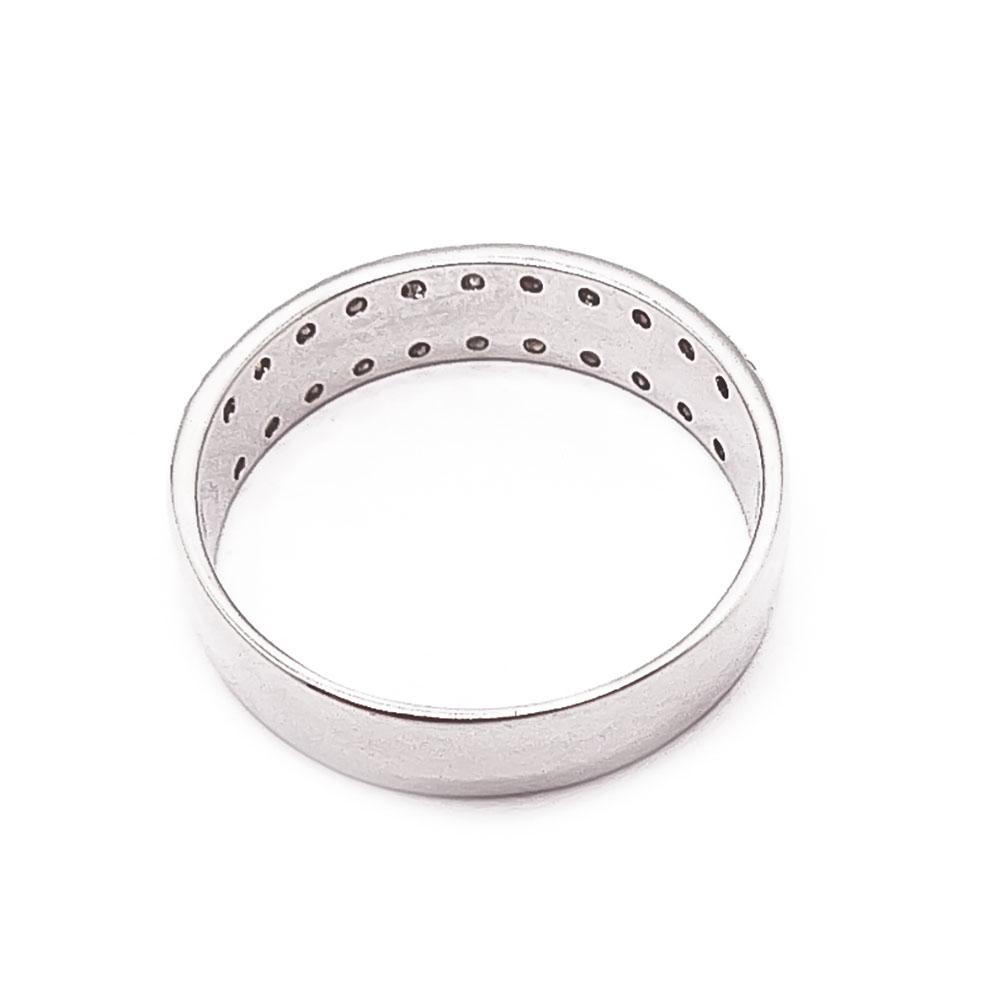 Valkokultainen timanttisormus 0,11ct 15,5mm #2