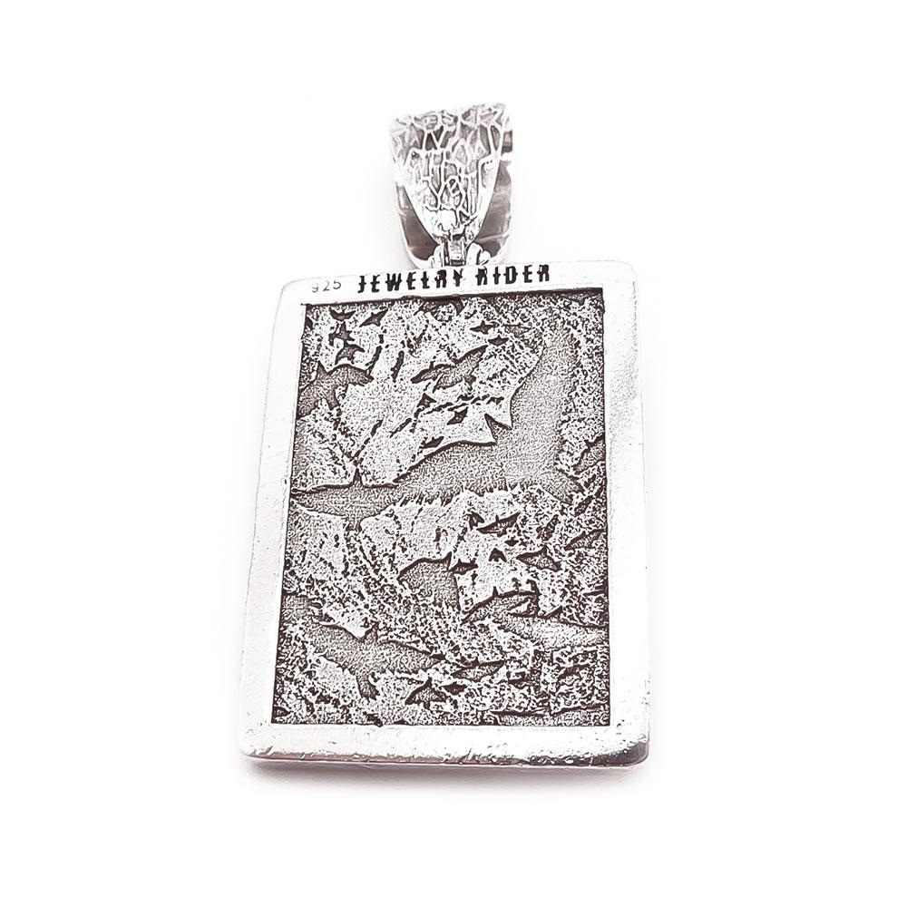 Hopeinen Devil pendant 3d #2