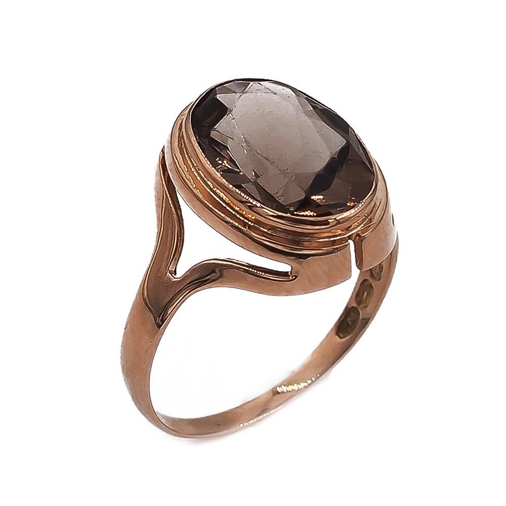 Kultainen savukvartsisormus 19 1966 Westerback Eino Ky #0