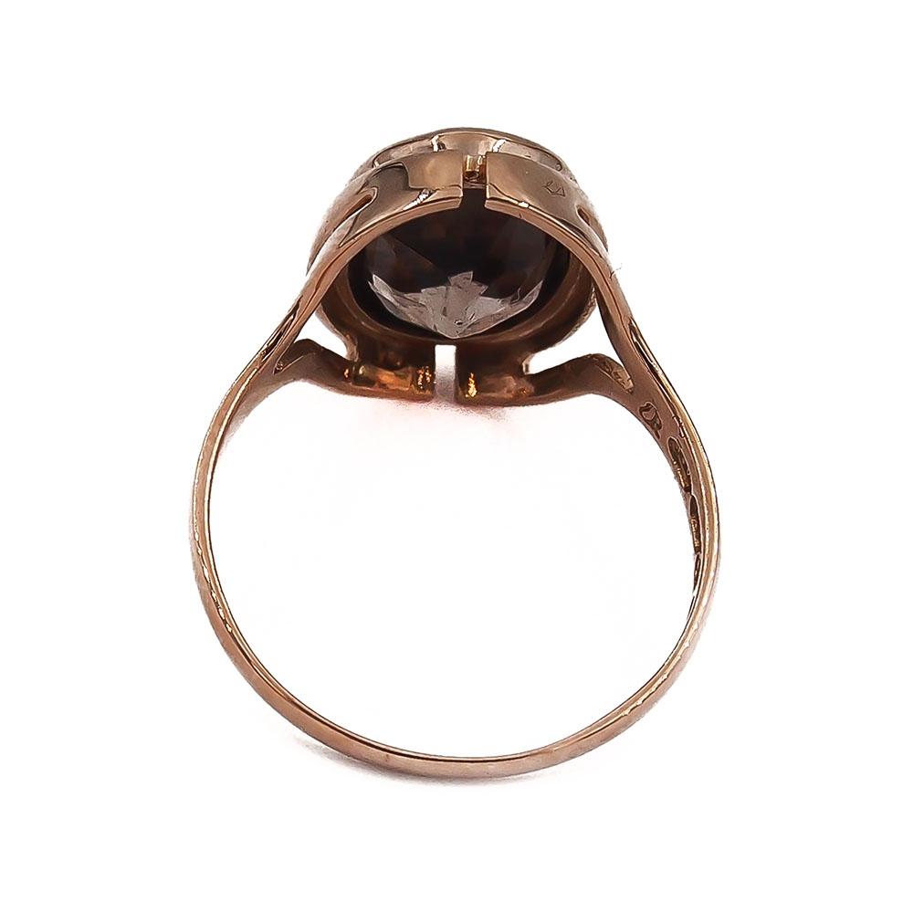 Kultainen savukvartsisormus 19 1966 Westerback Eino Ky #2