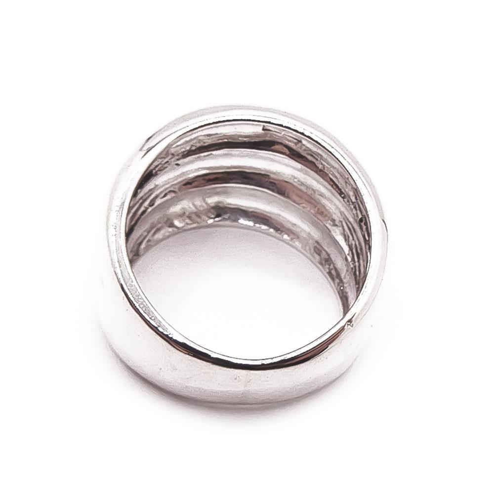 Hopeinen sormus 16mm #2