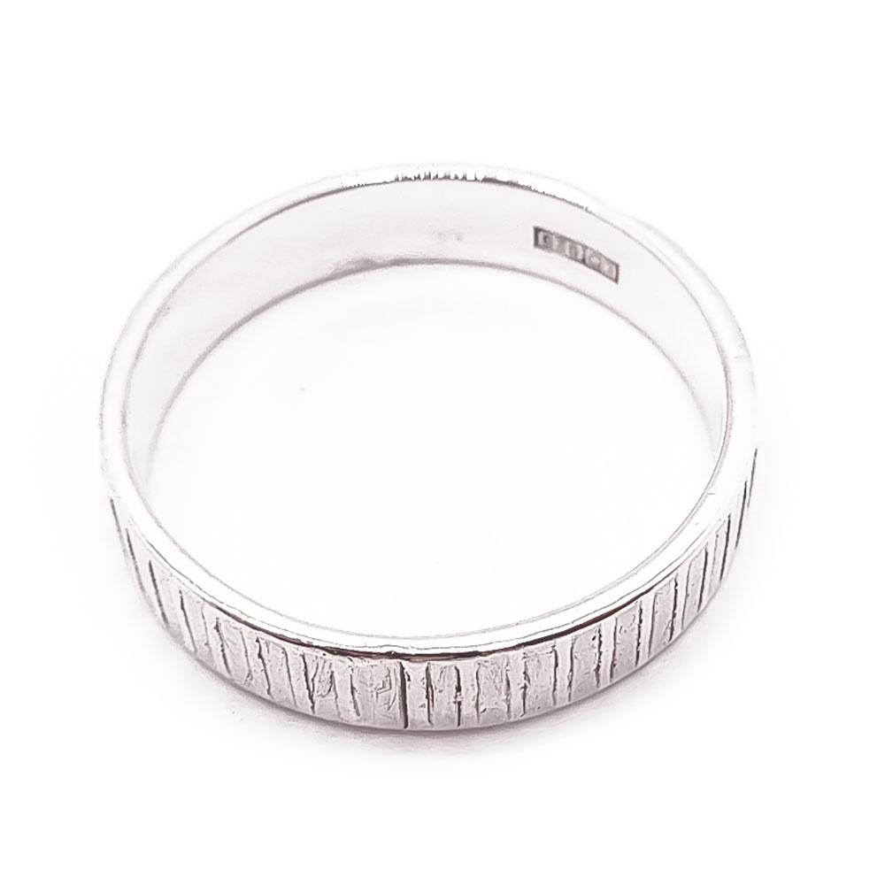 Hopeinen sormus spider 18mm #2