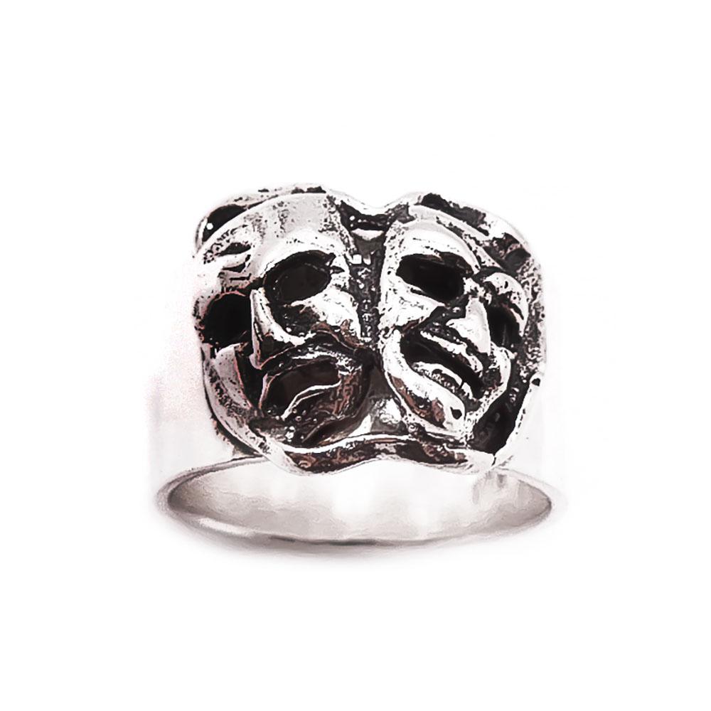 Hopeinen sormus teatteri 16,5mm v.-81 #1