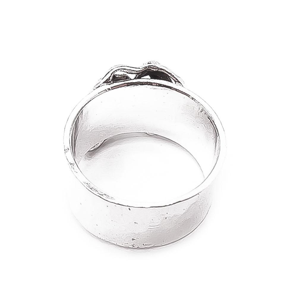 Hopeinen sormus teatteri 16,5mm v.-81 #2