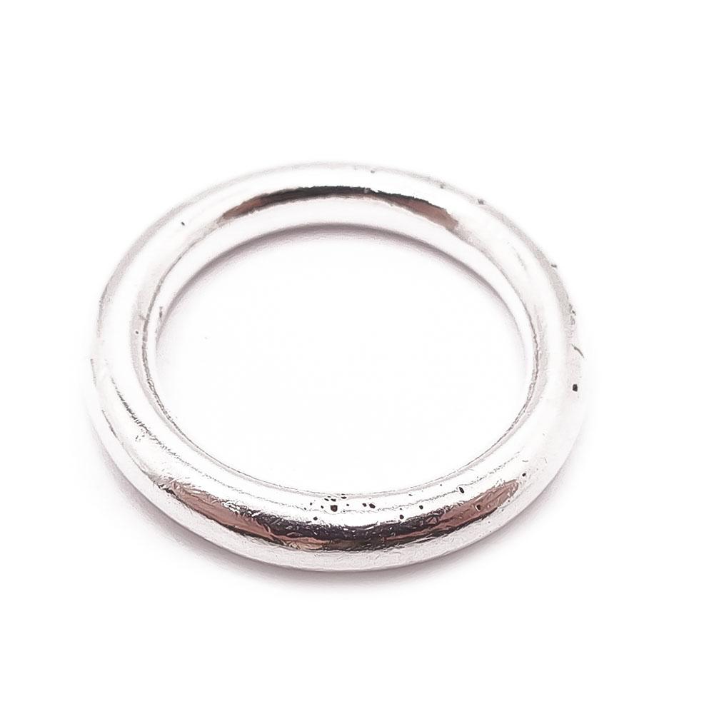 Hopeinen sormus 17,5mm #2